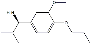 (1R)-1-(3-METHOXY-4-PROPOXYPHENYL)-2-METHYLPROPYLAMINE Struktur