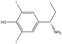 4-((1S)-1-AMINOPROPYL)-2,6-DIIODOPHENOL Struktur