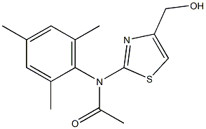 N-[4-(HYDROXYMETHYL)-1,3-THIAZOL-2-YL]-N-MESITYLACETAMIDE Struktur