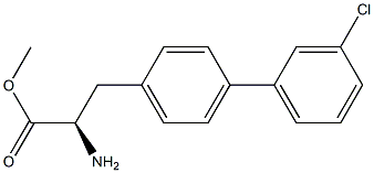 METHYL (2R)-2-AMINO-3-[4-(3-CHLOROPHENYL)PHENYL]PROPANOATE Struktur