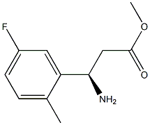 METHYL (3R)-3-AMINO-3-(5-FLUORO-2-METHYLPHENYL)PROPANOATE Struktur