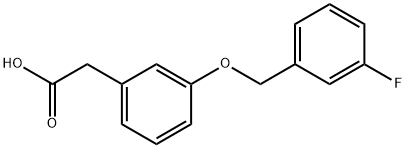 [3-(3-FLUORO-BENZYLOXY)-PHENYL]-ACETIC ACID Struktur