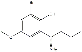 2-((1S)-1-AMINOBUTYL)-6-BROMO-4-METHOXYPHENOL Struktur