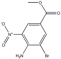 METHYL 4-AMINO-3-BROMO-5-NITROBENZENECARBOXYLATE Struktur