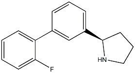 (2R)-2-[3-(2-FLUOROPHENYL)PHENYL]PYRROLIDINE Struktur