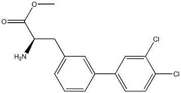 METHYL (2R)-2-AMINO-3-[3-(3,4-DICHLOROPHENYL)PHENYL]PROPANOATE Struktur