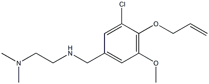 N1-(4-(ALLYLOXY)-3-CHLORO-5-METHOXYBENZYL)-N2,N2-DIMETHYLETHANE-1,2-DIAMINE Struktur