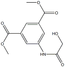 DIMETHYL 5-(GLYCOLOYLAMINO)ISOPHTHALATE Struktur