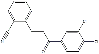 3-(2-CYANOPHENYL)-3',4'-DICHLOROPROPIOPHENONE Struktur