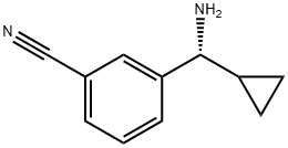 3-((1R)AMINOCYCLOPROPYLMETHYL)BENZENECARBONITRILE Structure