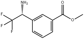 METHYL 3-((1R)-1-AMINO-2,2,2-TRIFLUOROETHYL)BENZOATE Struktur