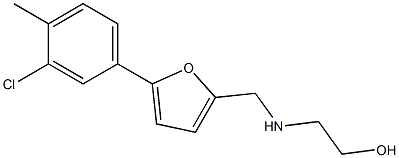 2-(((5-(3-CHLORO-4-METHYLPHENYL)-2-FURYL)METHYL)AMINO)ETHANOL Struktur