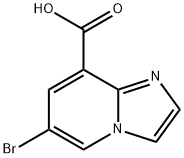 6-BROMO-IMIDAZO[1,2-A]PYRIDINE-8-CARBOXYLIC ACID Struktur