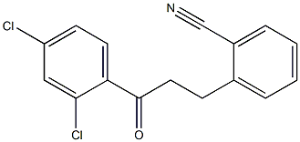 3-(2-CYANOPHENYL)-2',4'-DICHLOROPROPIOPHENONE Struktur