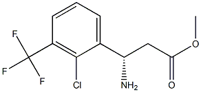 METHYL (3S)-3-AMINO-3-[2-CHLORO-3-(TRIFLUOROMETHYL)PHENYL]PROPANOATE Struktur