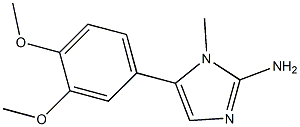 5-(3,4-DIMETHOXYPHENYL)-1-METHYL-1H-IMIDAZOL-2-AMINE Struktur