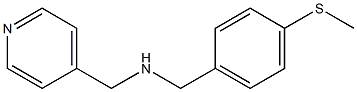 1-(4-(METHYLTHIO)PHENYL)-N-(PYRIDIN-4-YLMETHYL)METHANAMINE Struktur