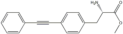 METHYL (2S)-2-AMINO-3-[4-(2-PHENYLETHYNYL)PHENYL]PROPANOATE Struktur