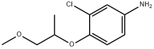 3-CHLORO-4-(2-METHOXY-1-METHYL-ETHOXY)-PHENYLAMINE Struktur