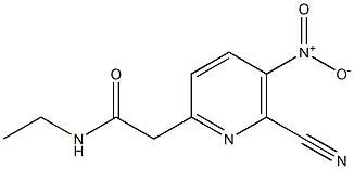 2-(6-CYANO-5-NITROPYRIDIN-2-YL)-N-ETHYLACETAMIDE Struktur