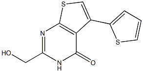 2-(HYDROXYMETHYL)-5-THIEN-2-YLTHIENO[2,3-D]PYRIMIDIN-4(3H)-ONE Struktur