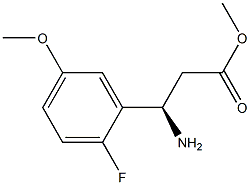 METHYL (3R)-3-AMINO-3-(2-FLUORO-5-METHOXYPHENYL)PROPANOATE Struktur