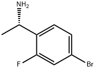 (1S)-1-(4-BROMO-2-FLUOROPHENYL)ETHYLAMINE Struktur