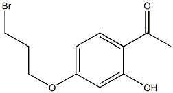 1-[4-(3-BROMO-PROPOXY)-2-HYDROXY-PHENYL]-ETHANONE Struktur