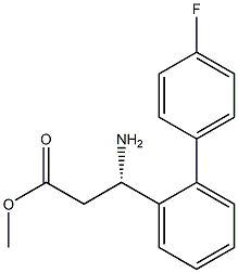 METHYL (3S)-3-AMINO-3-[2-(4-FLUOROPHENYL)PHENYL]PROPANOATE Struktur