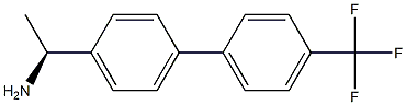 (1S)-1-(4-[4-(TRIFLUOROMETHYL)PHENYL]PHENYL)ETHYLAMINE Struktur