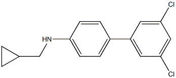 (1S)[4-(3,5-DICHLOROPHENYL)PHENYL]CYCLOPROPYLMETHYLAMINE Struktur