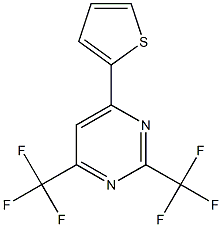 6-(2-THIENYL)-2,4-BIS(TRIFLUOROMETHYL)PYRIMIDINE Struktur