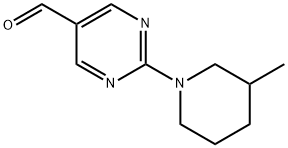 2-(3-METHYL-PIPERIDIN-1-YL)-PYRIMIDINE-5-CARBALDEHYDE Struktur