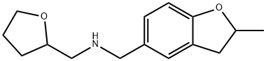 (2-METHYL-2,3-DIHYDRO-BENZOFURAN-5-YLMETHYL)-(TETRAHYDRO-FURAN-2-YLMETHYL)-AMINE Struktur