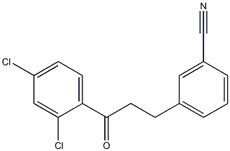 3-(3-CYANOPHENYL)-2',4'-DICHLOROPROPIOPHENONE Struktur