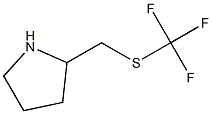 2-([(TRIFLUOROMETHYL)THIO]METHYL)PYRROLIDINE Struktur