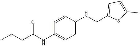 N-(4-(((5-METHYLTHIEN-2-YL)METHYL)AMINO)PHENYL)BUTANAMIDE Struktur