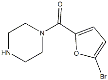 1-(5-BROMO-2-FUROYL)PIPERAZINE Struktur