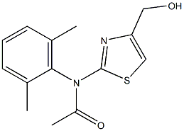 N-(2,6-DIMETHYLPHENYL)-N-[4-(HYDROXYMETHYL)-1,3-THIAZOL-2-YL]ACETAMIDE Struktur