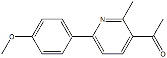 1-(6-(4-METHOXYPHENYL)-2-METHYLPYRIDIN-3-YL)ETHANONE Struktur