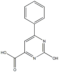 2-HYDROXY-6-PHENYLPYRIMIDINE-4-CARBOXYLIC ACID Struktur