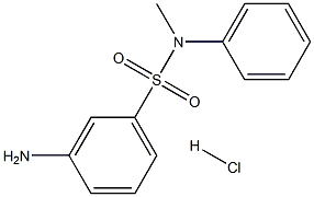 3-AMINO-N-METHYL-N-PHENYLBENZENESULFONAMIDE HYDROCHLORIDE Struktur