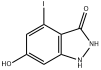 3,6-DIHYDROXY-4-IODO (1H)INDAZOLE Struktur