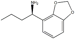 1-(2H-BENZO[D]1,3-DIOXOLEN-4-YL)(1R)BUTYLAMINE Struktur