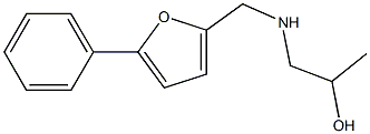 1-(((5-PHENYL-2-FURYL)METHYL)AMINO)PROPAN-2-OL Struktur