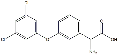 AMINO-[3-(3,5-DICHLOROPHENOXY)-PHENYL]-ACETIC ACID Struktur