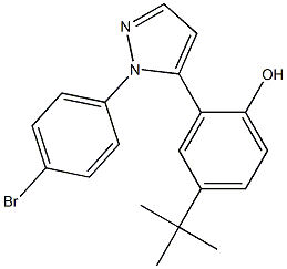 4-TERT-BUTYL-2-(1-(4-BROMOPHENYL)-1H-PYRAZOL-5-YL)PHENOL Struktur