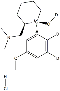 CIS-TRAMADOL-13C, D3 HYDROCHLORIDE Struktur