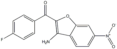 (3-AMINO-6-NITRO-1-BENZOFURAN-2-YL)(4-FLUOROPHENYL)METHANONE Struktur