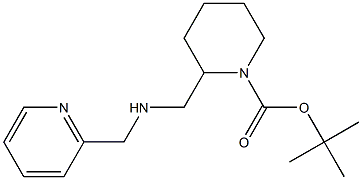 1-BOC-2-([(PYRIDIN-2-YLMETHYL)-AMINO]-METHYL)-PIPERIDINE Struktur